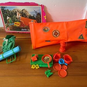 Vintage Barbie play pack camping set 1978